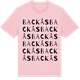 Pink Cotton t-shirt med Backås ordlek t-shirt