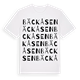 White t-shirt med Bäckåsen ordlek t-shirt