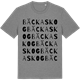 Mid Heather Gray t-shirt med Bäckaskog ordlek t-shirt