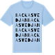 Blue Soul t-shirt med Backasvedjan ordlek t-shirt