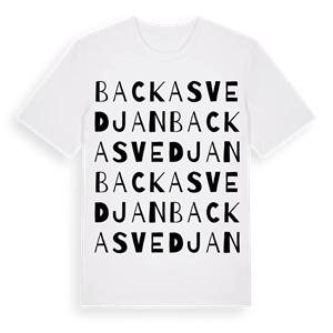 Backasvedjan ordlek t-shirt – ekologisk bomull t-shirt från Pinshirt