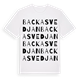 Backasvedjan ordlek t-shirt