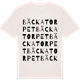 Vintage White t-shirt med Bäckatorpet ordlek t-shirt