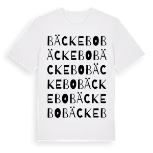 Bäckebo ordlek t-shirt – ekologisk bomull t-shirt från Pinshirt