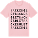 Pink Cotton t-shirt med Backebolet ordlek t-shirt