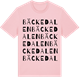 Pink Cotton t-shirt med Bäckedalen ordlek t-shirt