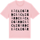 Pink Cotton t-shirt med Bäckegärde ordlek t-shirt