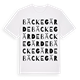 White t-shirt med Bäckegärde ordlek t-shirt