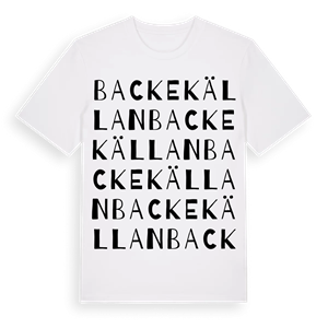 Backekällan ordlek t-shirt – ekologisk bomull t-shirt från Pinshirt