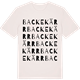 Vintage White t-shirt med Backekärr ordlek t-shirt