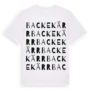 Backekärr ordlek t-shirt – ekologisk bomull t-shirt från Pinshirt