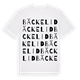 White t-shirt med Bäckelid ordlek t-shirt