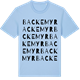 Blue Soul t-shirt med Backemyr ordlek t-shirt
