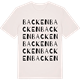 Vintage White t-shirt med Backen ordlek t-shirt