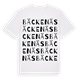 White t-shirt med Bäckenäs ordlek t-shirt
