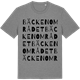 Mid Heather Gray t-shirt med Bäckenområdet ordlek t-shirt