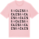 Pink Cotton t-shirt med Backes ordlek t-shirt