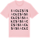 Pink Cotton t-shirt med Backesås ordlek t-shirt