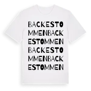 Backestommen ordlek t-shirt – ekologisk bomull t-shirt från Pinshirt