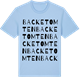 Blue Soul t-shirt med Backetomten ordlek t-shirt