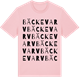 Pink Cotton t-shirt med Bäckevarv ordlek t-shirt
