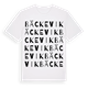 White t-shirt med Bäckevik ordlek t-shirt