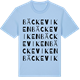 Blue Soul t-shirt med Bäckeviken ordlek t-shirt