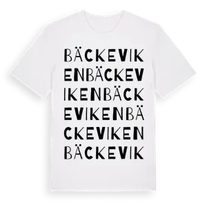 Bäckeviken ordlek t-shirt – ekologisk bomull t-shirt från Pinshirt