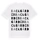 Backgården ordlek t-shirt