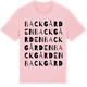 Pink Cotton t-shirt med Backgården ordlek t-shirt