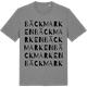 Mid Heather Gray t-shirt med Bäckmarken ordlek t-shirt