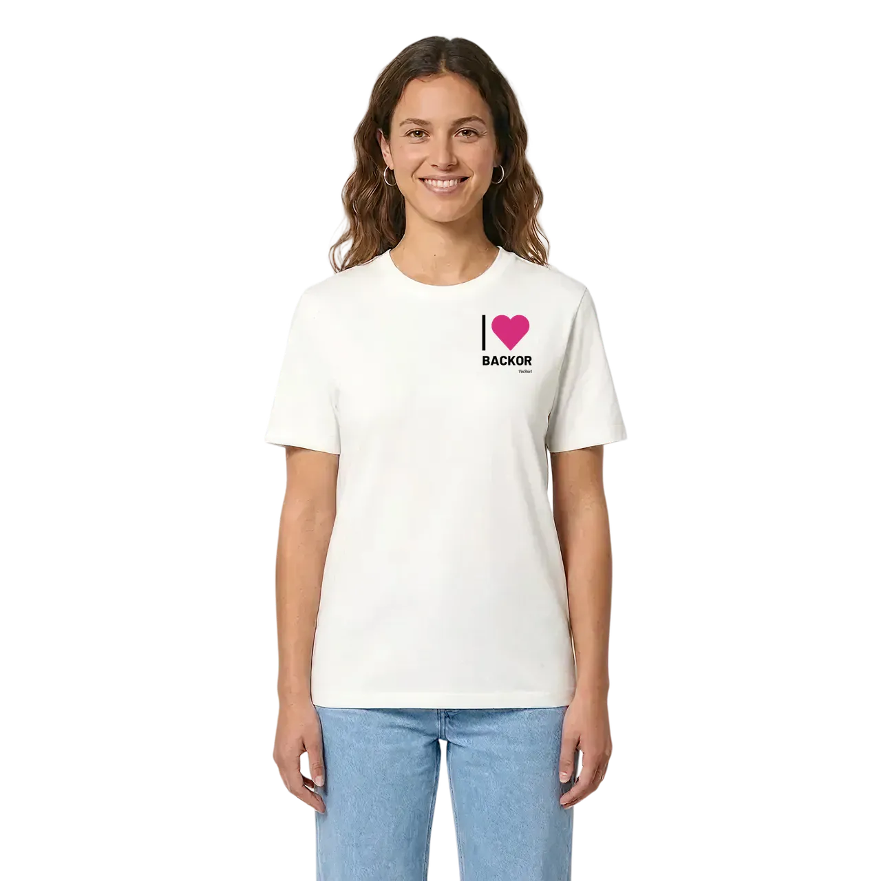 Jag älskar Backor t-shirt litet tryck i miljö