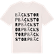 Vintage White t-shirt med Bäckstorp ordlek t-shirt