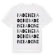 White t-shirt med Badene ordlek t-shirt