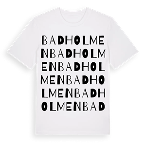 Badholmen ordlek t-shirt – ekologisk bomull t-shirt från Pinshirt