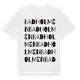 White t-shirt med Badholmen ordlek t-shirt