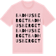 Pink Cotton t-shirt med Badhusberget ordlek t-shirt