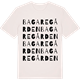 Vintage White t-shirt med Bagaregården ordlek t-shirt