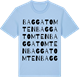 Blue Soul t-shirt med Baggatomten ordlek t-shirt