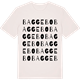 Vintage White t-shirt med Baggebo ordlek t-shirt