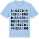 Blue Soul t-shirt med Baggedammen ordlek t-shirt