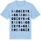 Blue Soul t-shirt med Baggeryr+Gråbo ordlek t-shirt