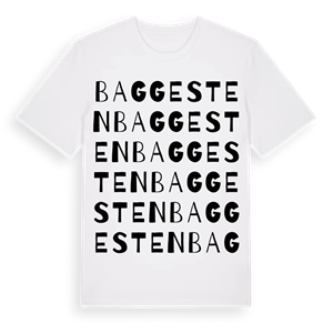 Baggesten ordlek t-shirt – ekologisk bomull t-shirt från Pinshirt