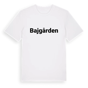 Bajgården fetstil t-shirt – ekologisk bomull t-shirt från Pinshirt