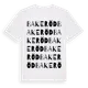White t-shirt med Bakeröd ordlek t-shirt