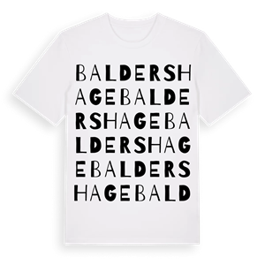 Baldershage ordlek t-shirt – ekologisk bomull t-shirt från Pinshirt