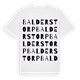 Balderstorp ordlek t-shirt