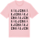 Pink Cotton t-shirt med Båljen ordlek t-shirt