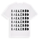 Balkeröd ordlek t-shirt