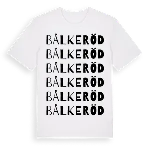 Bålkeröd ordlek t-shirt – ekologisk bomull t-shirt från Pinshirt